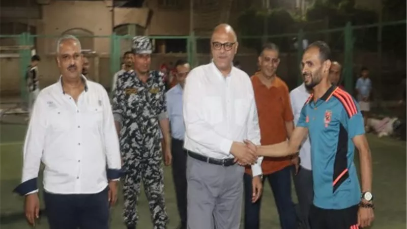 محافظ القليوبية يهنئ منتخب كرة القدم ويتفقد مركز شباب سنديون