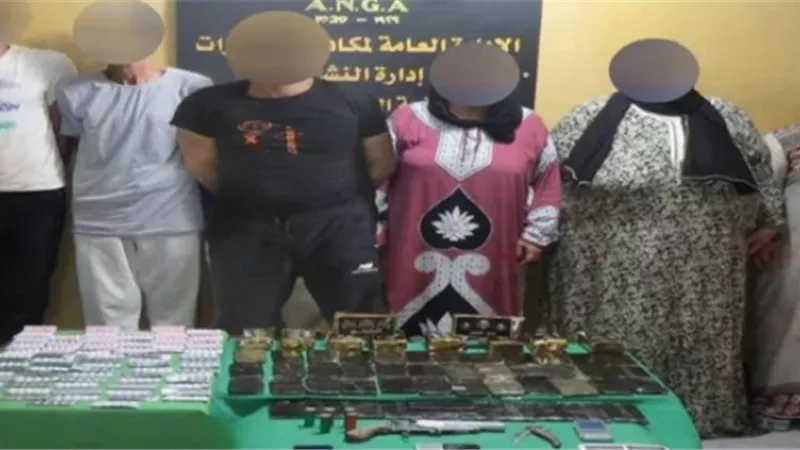 ضبط تشكيل عصابى لتجارة الحشيش فى القليوبية