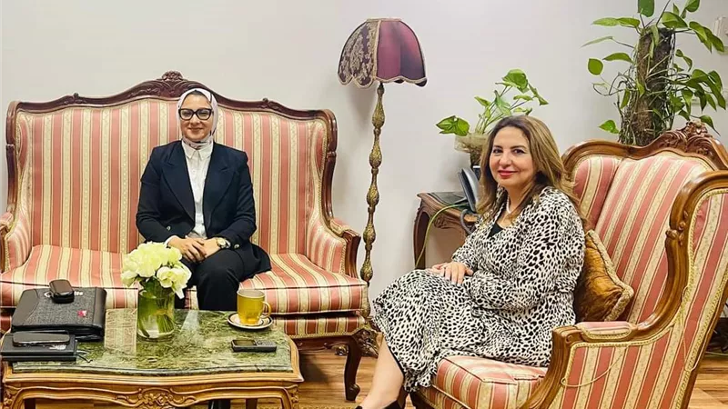 نائب محافظ الوادي الجديد نائب وزيرالاتصالات تناقشان التحول الرقمي