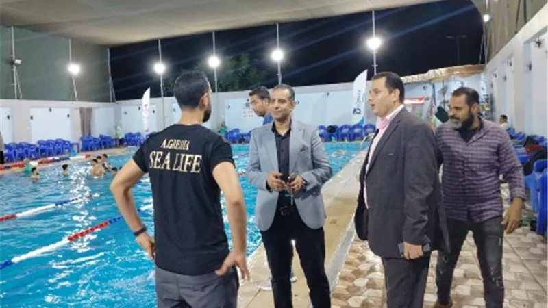 مدير الشباب والرياضة بالقليوبية يتفقد حمامات السباحة ببنها