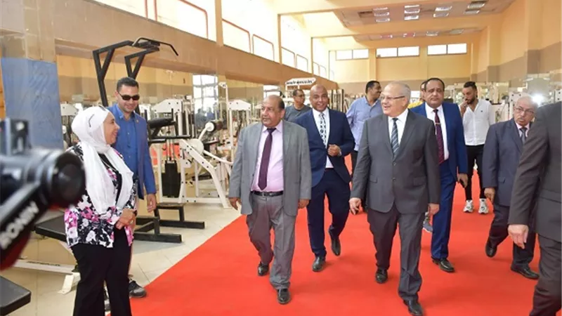 الخشت يفتتح أحدث عمليات التجديدات بمدن جامعة القاهرة