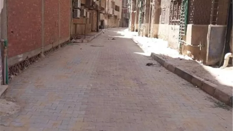 الانتهاء من تطوير شارع خلف السجلات العسكرية بمدينة ناصر بسوهاج