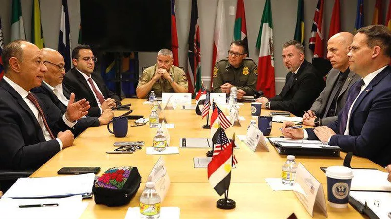 وفد سلطة الطيران المصرية تجتمع مع حماية الحدود الأمريكية (CBP) بواشنطن لبحث سُبل التعاون المشترك.