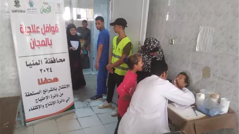 الأورمان تنفذ قافلة طبية مجانية بقرى بني مزار