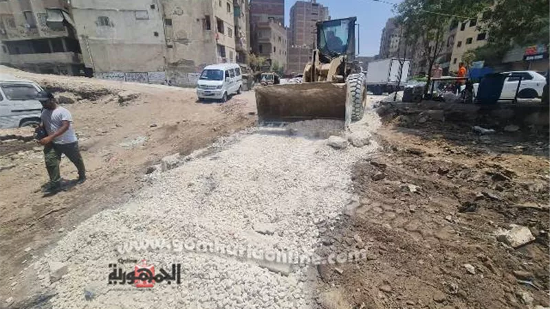 محافظة الجيزة:رفع كفاءةمطالع ومنازل الطريق الدائري ببولاق الدكرور