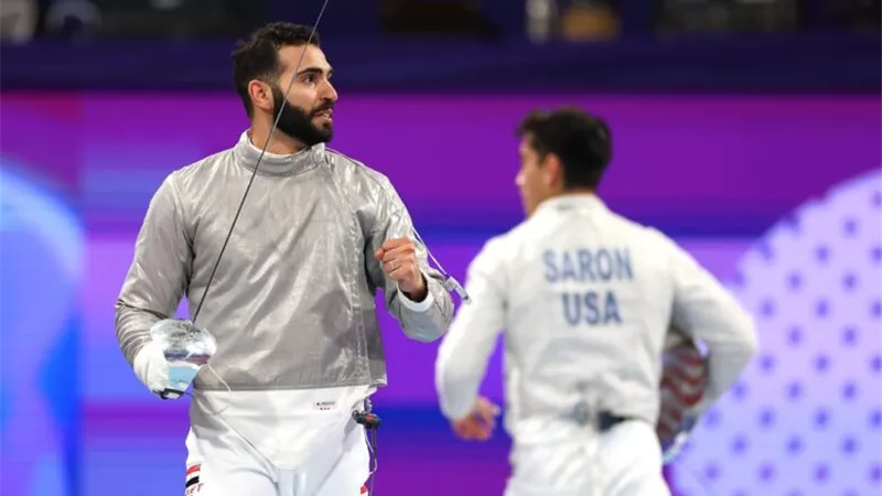 باريس 2024.. زياد السيسي يخسر برونزية السلاح أمام الإيطالي لويجي