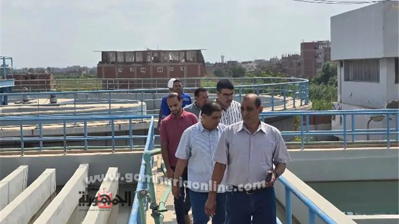 رئيس مياة المنوفية الجديد يتفقد عدد من مواقع فرع الشركة بأشمون