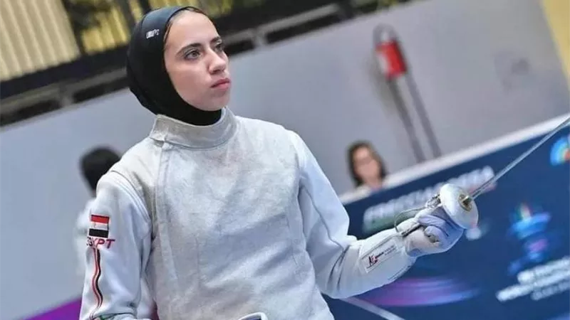 يارا الشرقاوي تخسر أمام بطلة الصين فى دور الـ 32 بسلاح الشيش