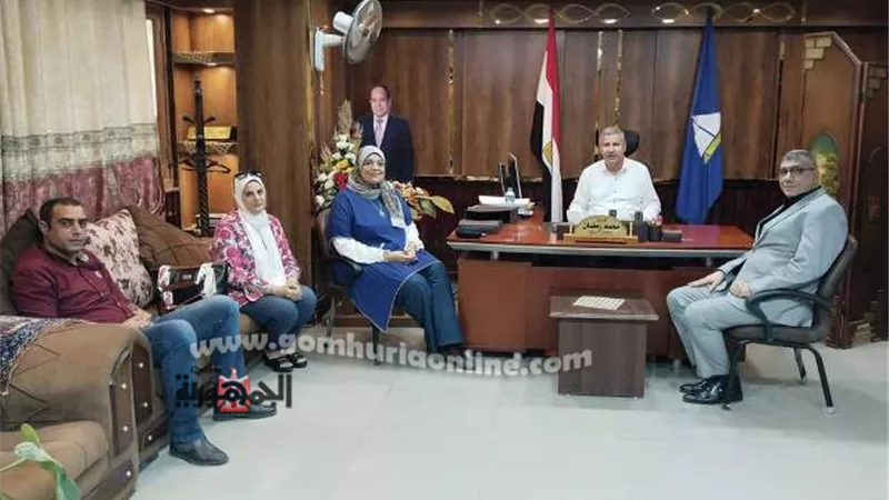 مدير تعليم دمياط يستقبل مدير منظومة التغذية المدرسية