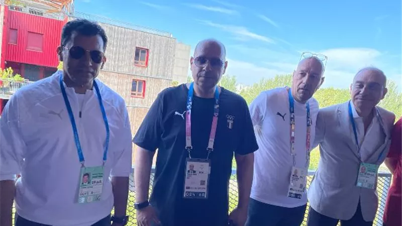 وزير الرياضة وسفيرنا بفرنسا ورئيس الأولمبية يدعمون أبطال مصر