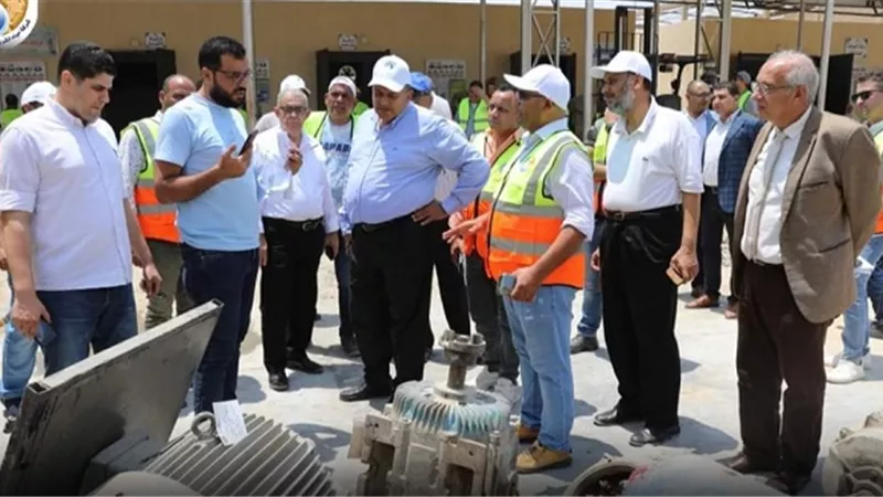 رئيس مياه المنيا يتفقد مجمع الورش المركزية للشركة