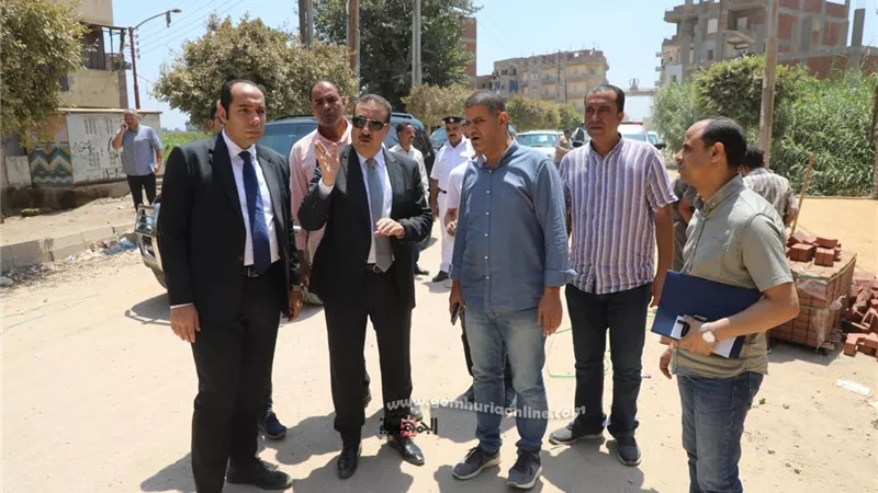 تفاصيل زيارة محافظ المنوفية للمشاريع التنموية في منوف وسرس الليان