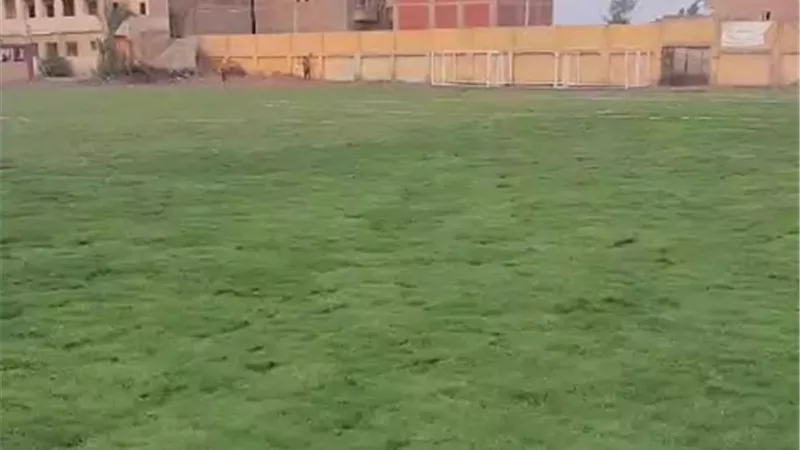 الانتهاء من تنجيل ملعب مركز شباب اجا