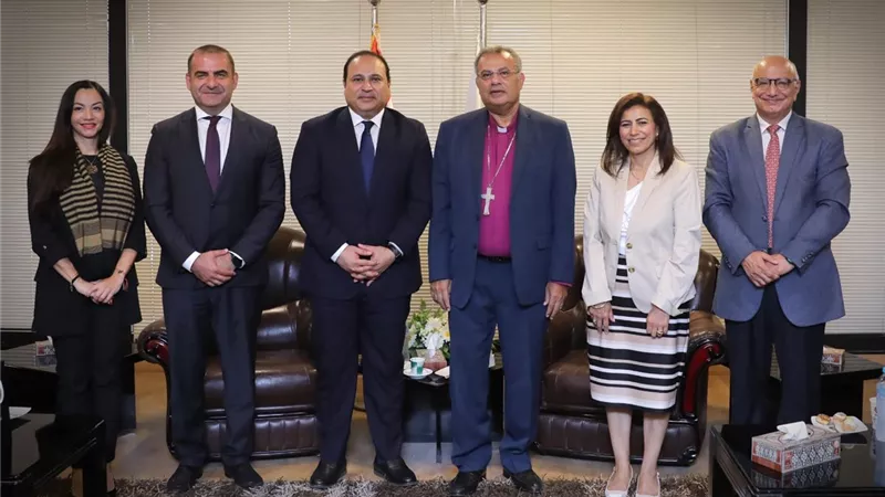 القس أندريه زكي يستقبل الأمين العام لمركز كايسيد العالمي
