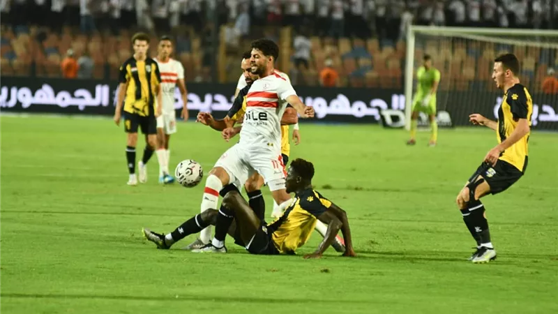 الجزيرى يسجل الأول للزمالك فى شباك المقاولون