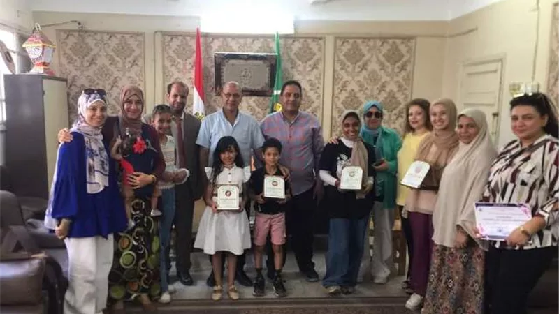 تكريم الفائزين في مسابقة المشروع الوطني للقراءة بالمنيا
