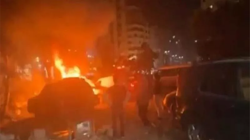 إعلام لبناني: شهداء وجرحى إثر الغارة الإسرائيلية على بيروت