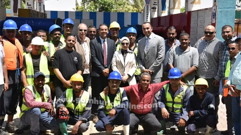 تدشين 2بئر شاطئى جديدة لوحدات الترشيح الطبيعى بمحطة مياه الصعايدة