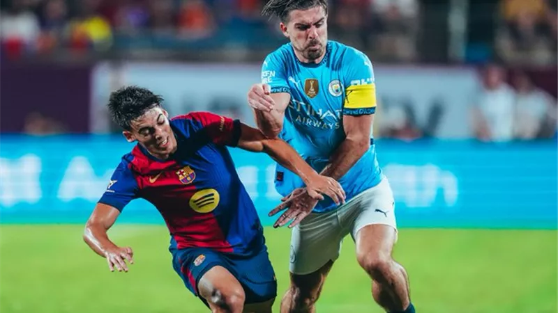 برشلونة ضد مانشستر سيتي .. نهاية اللقاء الودي بالتعادل 2/2