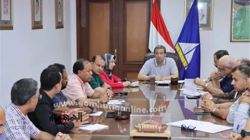 محافظ دمياط يبحث دفع المشروعات الجارى تنفيذها بمركز كفر سعد
