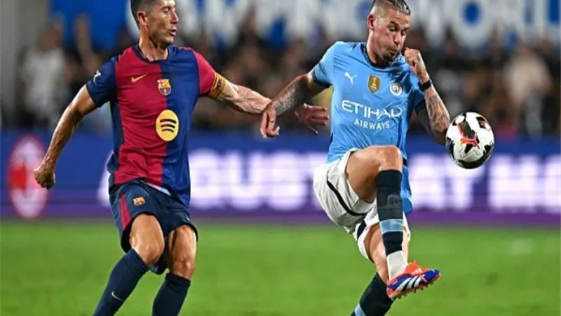 برشلونة يفوز وديا أمام مانشستر سيتي بركلات الترجيح