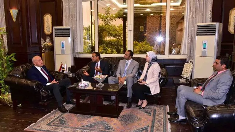 عمارة يناقش التصنيع الزراعى والصناعات الناشئة مع وفدالأمم المتحدة