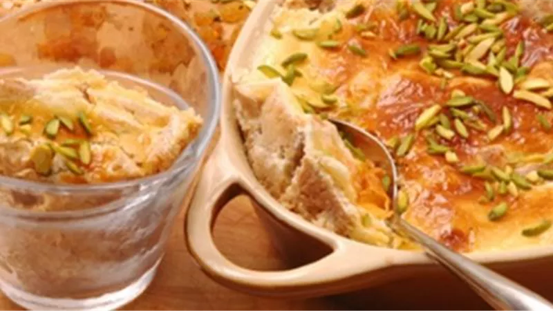 طريقة عمل طاجن ام علي اللذيذ على اصوله
