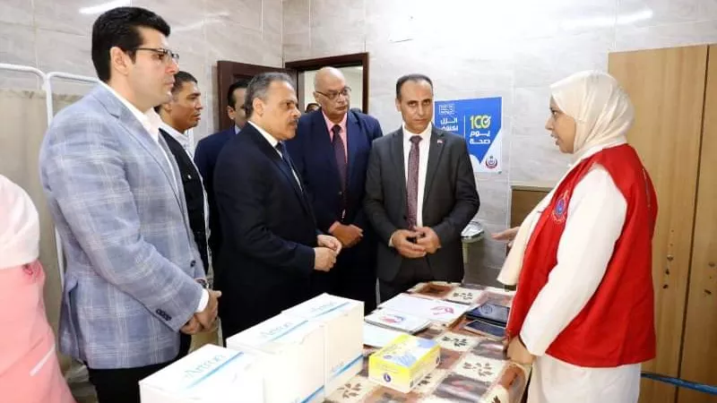 الأشموني يطلق شارة بدء فعاليات المبادرة الرئاسية١٠٠يوم صحة