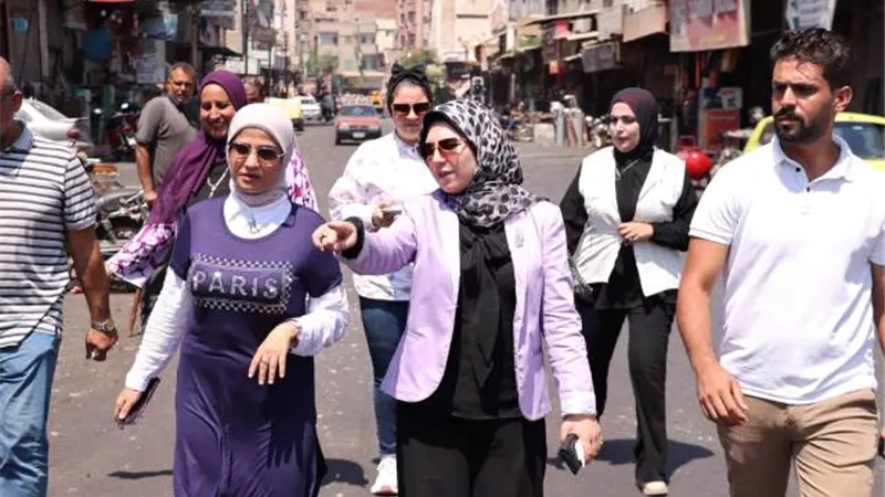 نائب محافظ دمياط تتفقد مشروع تطوير المناطق الغير مخططة