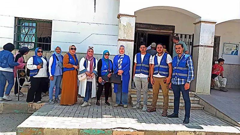 قافلتين بقرية الحبشي التابعة لزاوية حمور وطيبة مركز الدلنجات