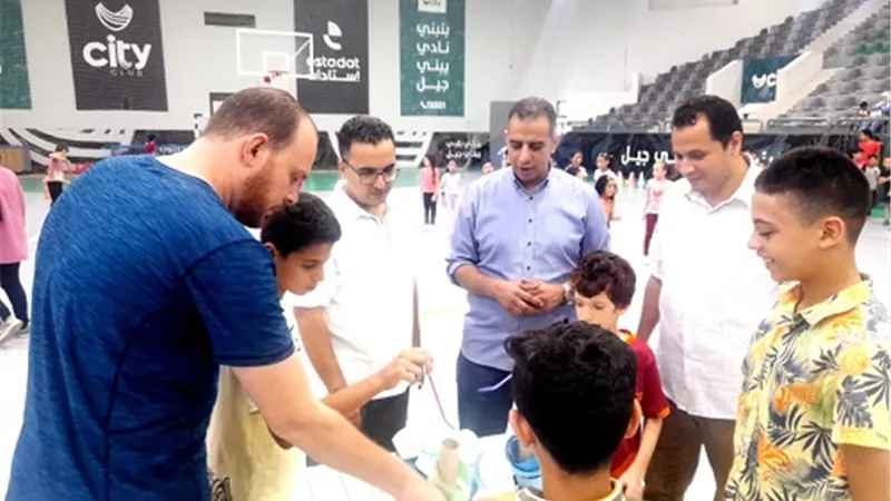 مدير رياضة القليوبية يتفقد تدريبات المشروع القومى للموهبة الحركية