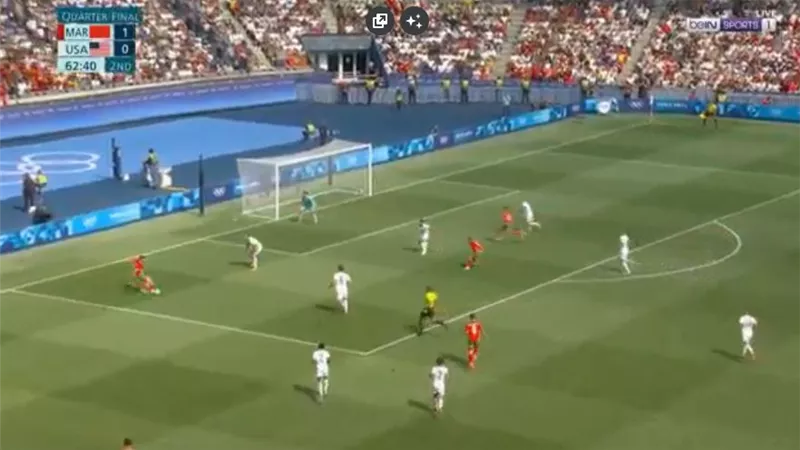 شاهد.. المغرب يكتسح أمريكا برباعية نظيفة فى أولمبياد باريس