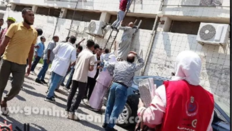 في حريق مستشفى السادات .. انقاذ المرضي ونقلهم إلي هرمل و التخصصي