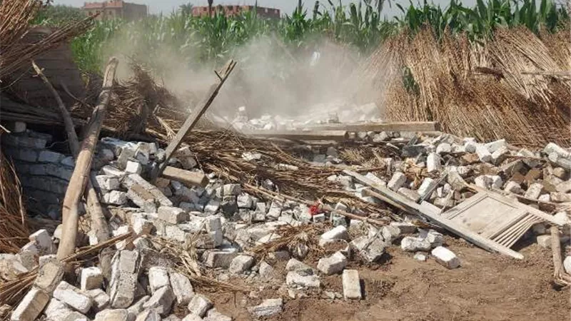 تنفيذ 111 ازالة على الاراضي الزراعية بمراكز الجيزة