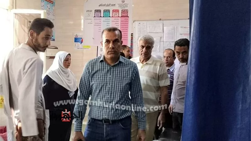 وكيل صحة البحيرة يتفقد مستشفى غرب النوباريه المركزي