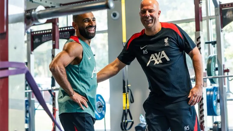 شاهد محمد صلاح من تدريبات ليفربول اليوم .. فيديو