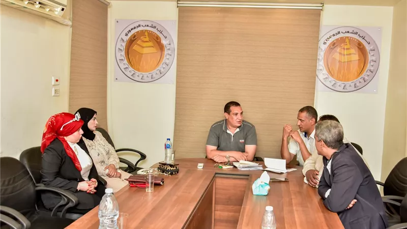 أمانة الإعلام بحزب الشعب الجمهوري بقنا تناقش خطة العمل