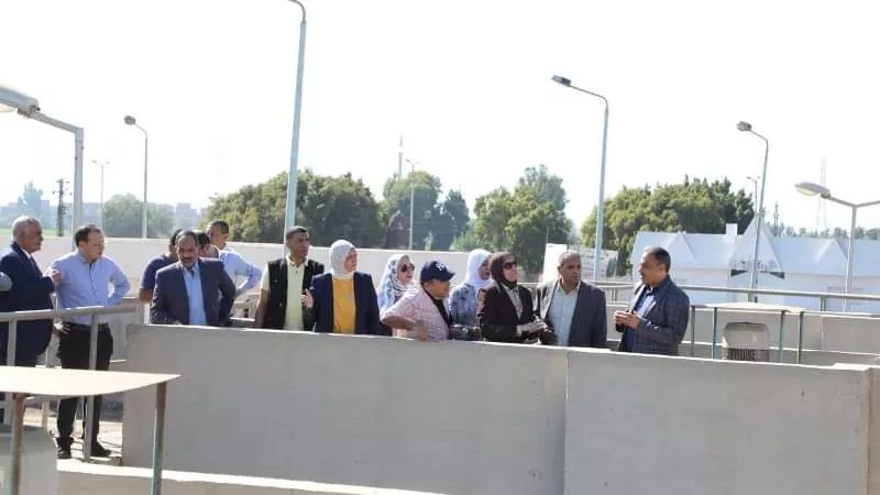 محافظ الشرقيةيتفقد مشروع توسعات محطة معالجةالصرف بالزنكلون