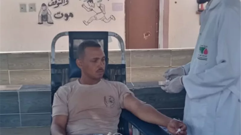 شارك فيها الضباط والافراد .. حملة للتبرع بالدم بمديرية أمن قنا