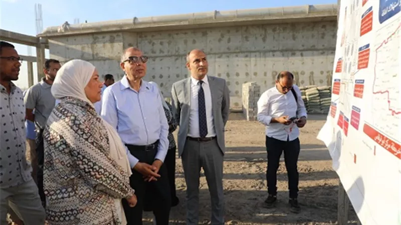توسعات محطة معالجة أبوقرقاص للصرف الصحي لخدمة أهالي 12 قرية
