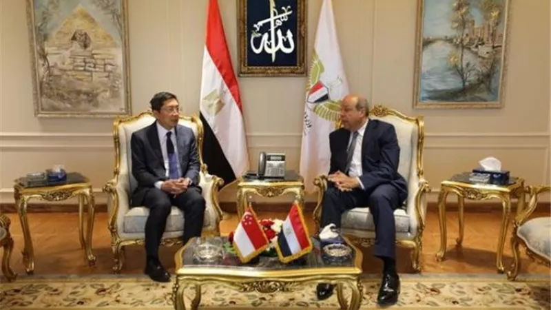 وزير الطيران يستقبل السفير السنغافوري لتعزيز التعاون المشترك