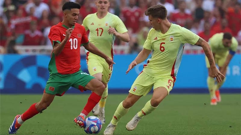 اسبانيا تتقدم بالهدف الثانى امام المغرب