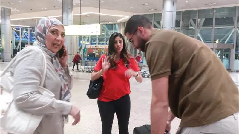 اللاعبة المصرية ندى تعود للقاهرة بعد مشاركتها في أولمبياد باريس