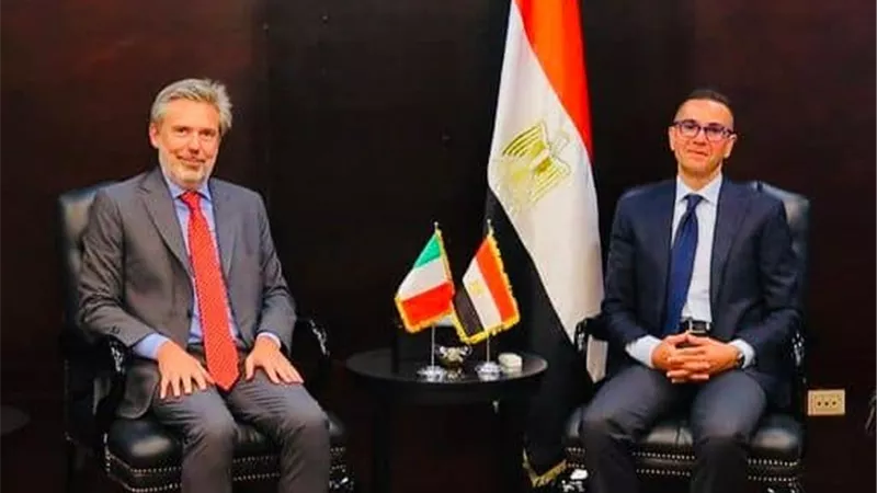 وزير الاستثمار يستقبل السفير الإيطالي لبحث سبل تعزيز التعاون