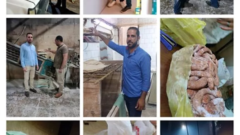 حملات تموينية على مخابز وأسواق ومصانع 7 مراكز بالبحيرة