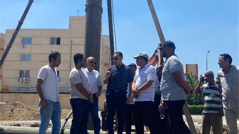 رئيس جهاز مدينة دمياط الجديدة يتفقد أعمال إحلال وإعادة تأهيل المرافق