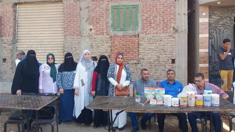 جامعة كفر الشيخ تطلق قافلة بيطرية لقرية قراجة