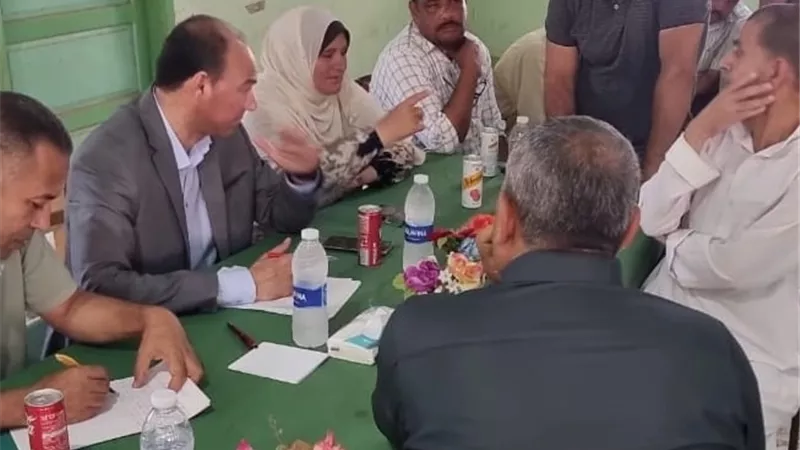 مسعود يبحث مطالب نكلا العنب على ارض الواقع