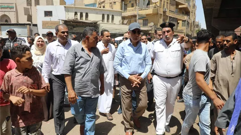 كدوانى يتابع حالة الشوارع والميادين الرئيسية بمدينة المنيا