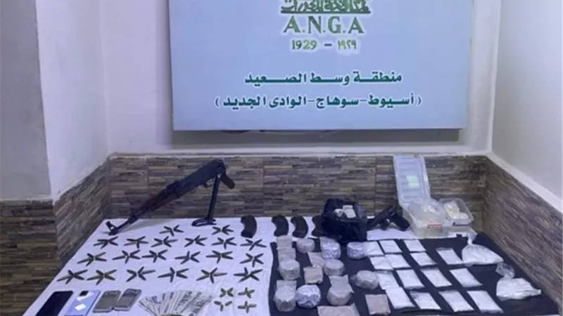 ضبط كميات من الشابو والمخدرات تقدر ب ٤ مليون جنيه تقريبا بأسيوط